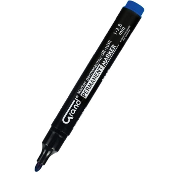 Marker permanentny Grand GR-103R, niebieski 3,8mm okrągła końcówka