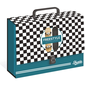 Teczka z szerokim grzbietem na zatrzask Interdruk C4 kolor: mix (TERAC4G)