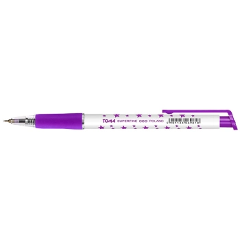 Długopis standardowy Toma fioletowy gwiazdki fioletowy 0,5mm (TO-069 8 2)