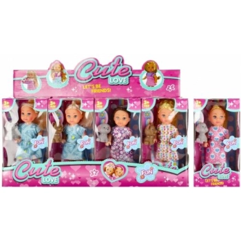 Lalka Mega Creative z pieskiem, mix [mm:] 120 (499930)