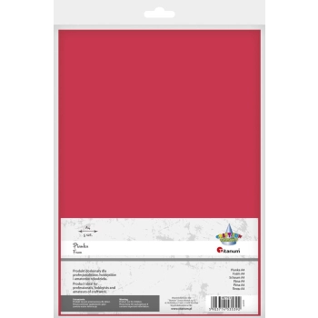 Arkusz piankowy Titanum Craft-Fun Series pianka dekoracyjna A4 5 szt. kolor: czerwony 5 ark. (6101)
