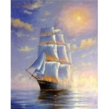 Zestaw kreatywny Norimpex malowanie po numerach -żaglowiec (NO-1005627)