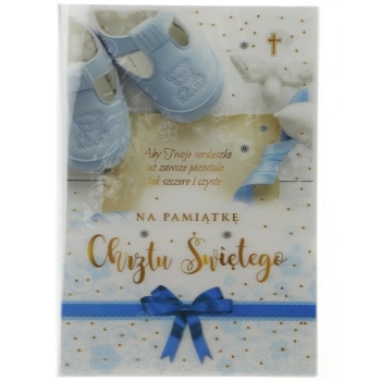 Kartka składana Kukartka chrzest A5 (3dv-009)