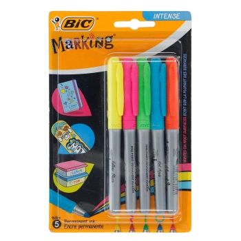 Marker permanentny Bic Marking 2000, mix okrągła końcówka (968410)