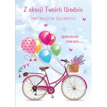 Kartka składana Pol-mak Imieniny B6 (B6LUX)