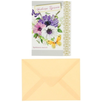 Kartka składana Top Graphic SERDECZNE ŻYCZENIA B6 (5907786927741)