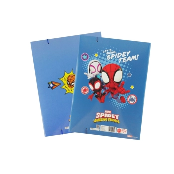 Teczka kartonowa na gumkę Beniamin z gumką Spider Man A4 kolor: miks
