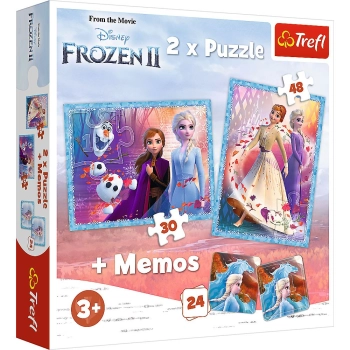 Puzzle Trefl 2w1+memos -Tajemnicza kraina 2w1 el. (90814)