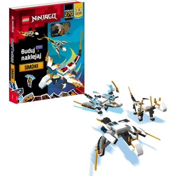 Książka dla dzieci Ameet LEGO® NINJAGO®. Buduj i naklejaj: smoki (BSP6701)