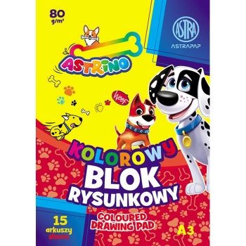 Blok rysunkowy Astra Astrino ASTRAPAP A3 mix 70g 15k (106021013)