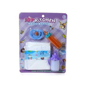 Zestaw akcesoriów dla lalek Adar 2 butelki magiczne, smoczek, pieluszka (572270)