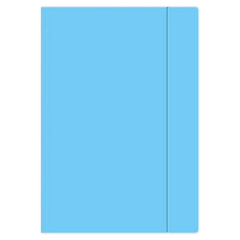 Teczka kartonowa na gumkę Interdruk A4+ kolor: niebieska (TEGUFLUON)