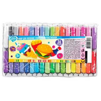 Masa plastyczna dla dzieci Maksik ciastolina 36 kolorów - mix (OKT5818)