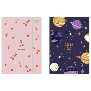 Teczka kartonowa na gumkę Interdruk PP KIDS A4+ kolor: mix