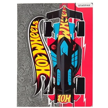 Teczka kartonowa na gumkę Starpak Hot Wheels St A4 kolor: różnokolorowy (337292)
