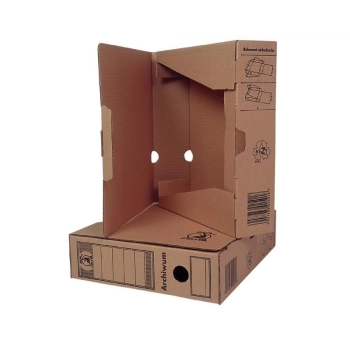 Pudło archiwizacyjne Delfin A4 - brązowy [mm:] 323x286x 80