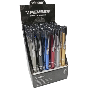 Długopis olejowy Vinson niebieski 1,0mm (8016)