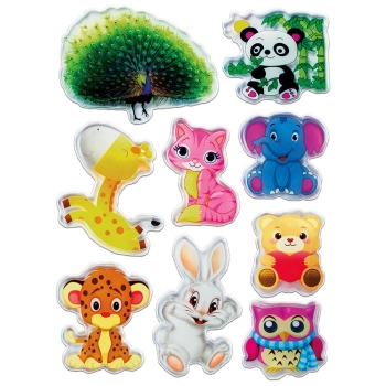 Naklejka (nalepka) Titanum Craft-Fun Series żelowe ZOO (MNA-3)