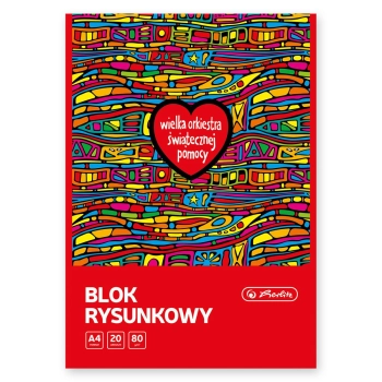 Blok rysunkowy Herlitz WOŚP A4 biały 20k (9586074)