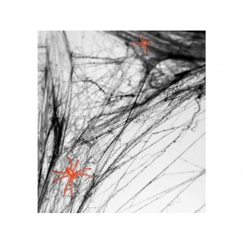 Akcesoria do kostiumów Partydeco Halloween czarna pajęczyna 60 gram (PH60-010)