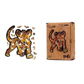 Puzzle Maksik drewniane eko 78 Simba A4 (PE7525)