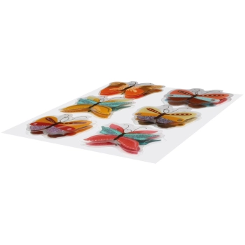 Naklejka (nalepka) Titanum Craft-Fun Series foliowa motyle (BLY03)