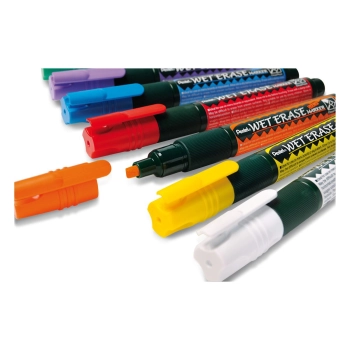 Marker permanentny Pentel, pomarańczowy 4,0mm ścięta końcówka (SMW26)