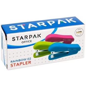 Zszywacz Starpak Office rainbow 02 zielony 10k (436906)