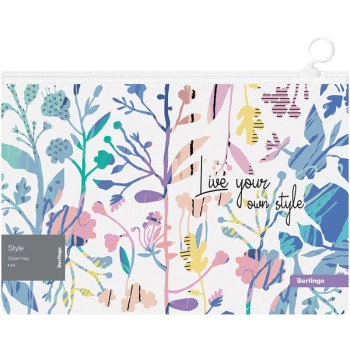 Teczka plastikowa na suwak Berlingo A4 kolor: mix nadruk 180 mic. (327149)