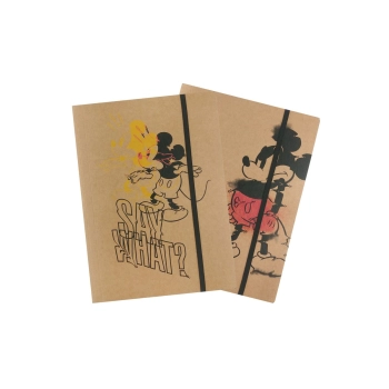 Teczka kartonowa na gumkę Beniamin Mickey Mouse A4 kolor: szara 300g [mm:] 234x317