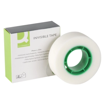 Taśma biurowa Q-Connect można po niej pisać 19mm 33m (KF02164)