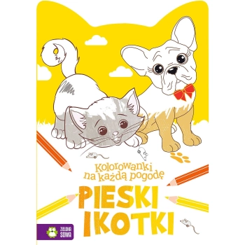 Książeczka edukacyjna Zielona Sowa Kolorowanki na każdą pogodę.Pieski i kotki (9788380738270)