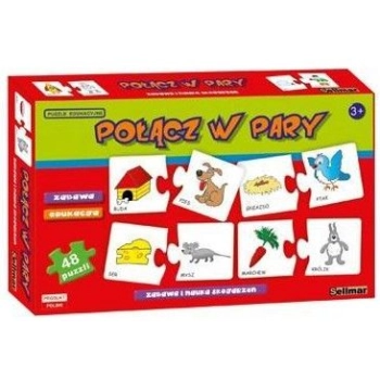 Puzzle (nd) Puzzle edukacyjne POŁĄCZ W PARY 48 el.