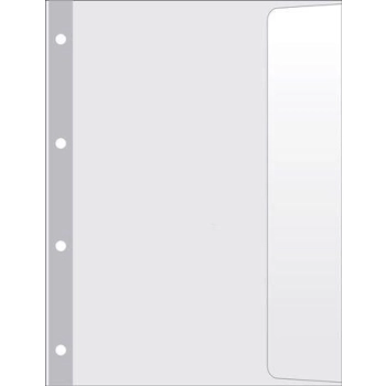 Koszulki na dokumenty Donau groszkowe A4 kolor: przezroczysty prawy bok 100 mic. (1745910PL-00)