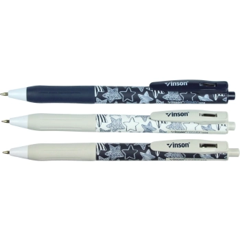 Długopis olejowy Vinson STAR 508 GWIAZDA niebieski 0,7mm