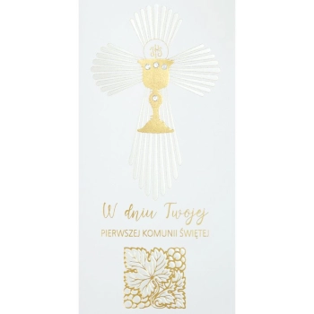 Kartka składana Pol-mak komunia dl DL (DLUX_KOM)