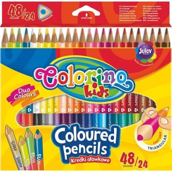Kredki ołówkowe Patio Colorino dwustronne 48 kol. (51705)