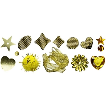 Zestaw dekoracyjny Titanum Craft-Fun Series zestaw do dekoracji złoty (182206-1)