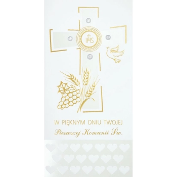 Kartka składana Pol-mak komunia dl DL (DLUX_KOM)