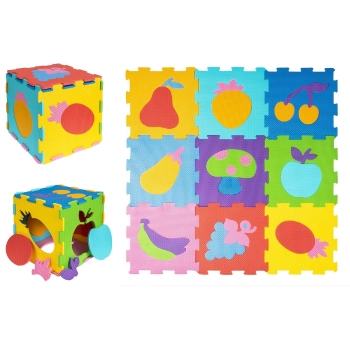 Mata dla malucha Smily Play piankowa owoce, 29x29cm (SP84355)