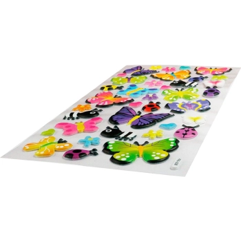 Naklejka (nalepka) Titanum Craft-Fun Series wypukłe motyle, biedronki, pszczółki (PPA008)