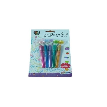 Długopis Grafix 5 mini pachnących brokatowych długopisów żelowych (150016)