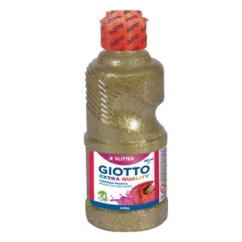Farba tempera Giotto Glitter kolor: złoty 250ml 1 kolor. (531201)