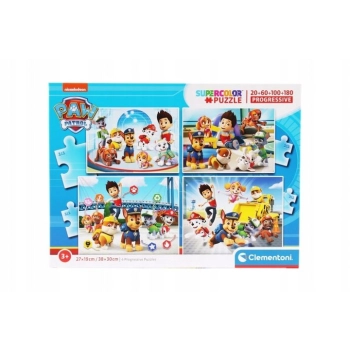 Puzzle Clementoni Psi Patrol 4w1 20,60,100,180 el. (21412)