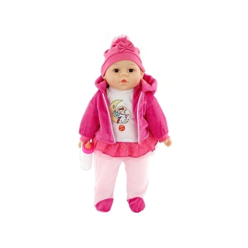 Lalka Adar bobas 35cm, z butelką, z dźwiękiem: śpiewa i mówi po polsku, torba PVC [mm:] 350 (519855)