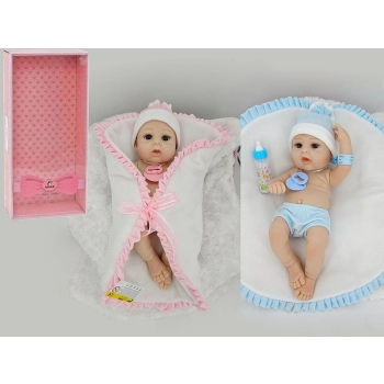 Lalka Adar bobas, pachnąca, w beciku, ze smoczkiem [mm:] 430 (564954)