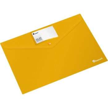 Teczka plastikowa na guzik Titanum A4 kolor: żółty 180 mic. [mm:] 232x330 (TKI4YL)