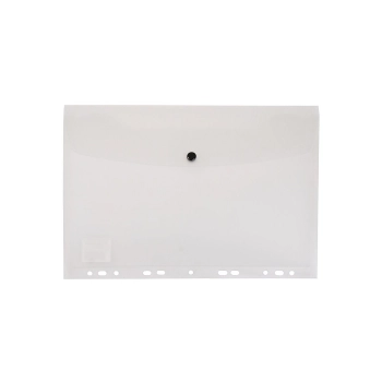 Teczka plastikowa na guzik Biurfol A4 kolor: przezroczyste