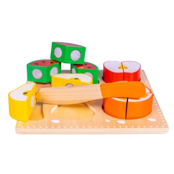 Artykuły kuchenne Smily Play drewniane owoce i warzywa do krojenia (AC7330)