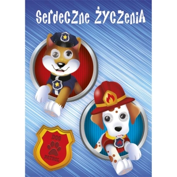 Kartka składana Pol-mak Imieniny B6 (B6LUX)